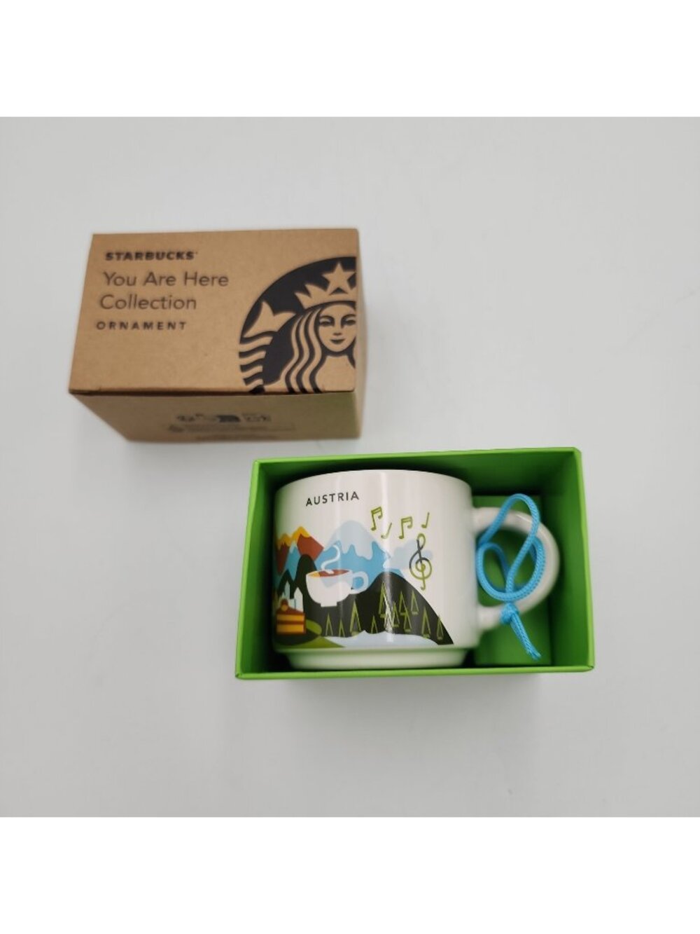 Starbucks City Mug Cup You are here Series YAH Ornament Austria 2oz NEW